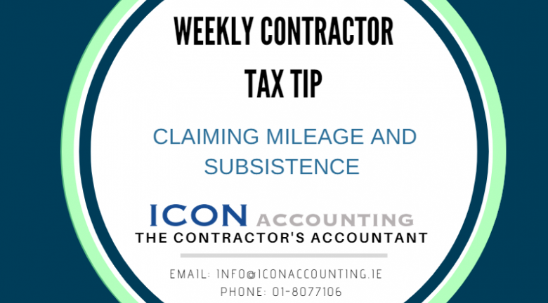 Claiming Tax Relief on your Mileage and Subsistence Costs while Contracting